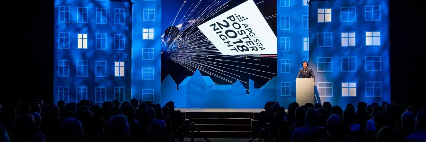 APG|SGA Poster Night am 8. März 2018 THE HALL